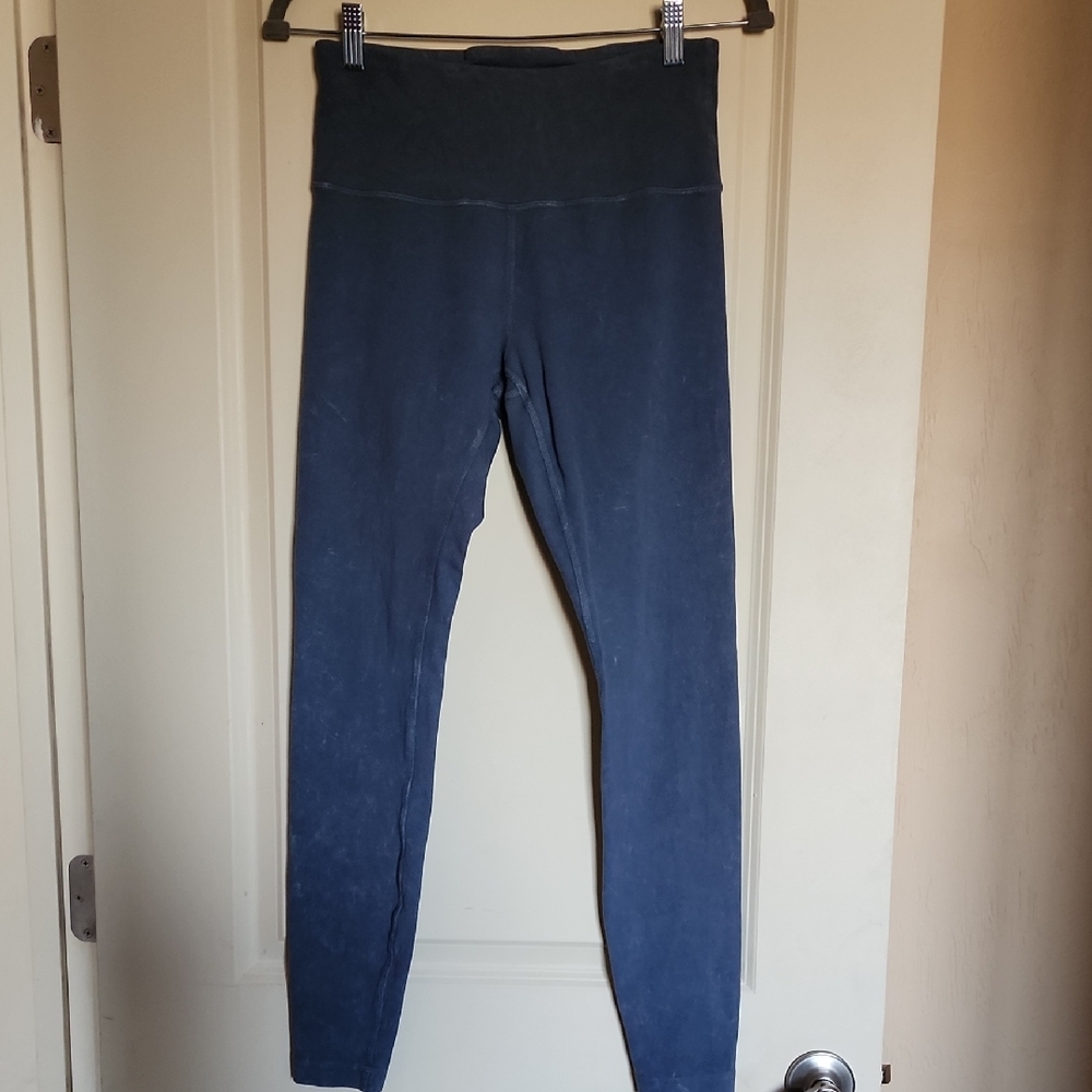 Lululemon Athletica Morning Light Cotton Blue Leggings 6 28"